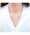 Letter W Silver Necklace SPE-5537